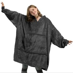 Cozy Oversized Gray Cape